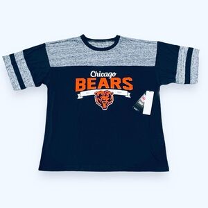 NWT Touch Stadium Women’s Size XL Chicago Bears Color Block Graphic Tee